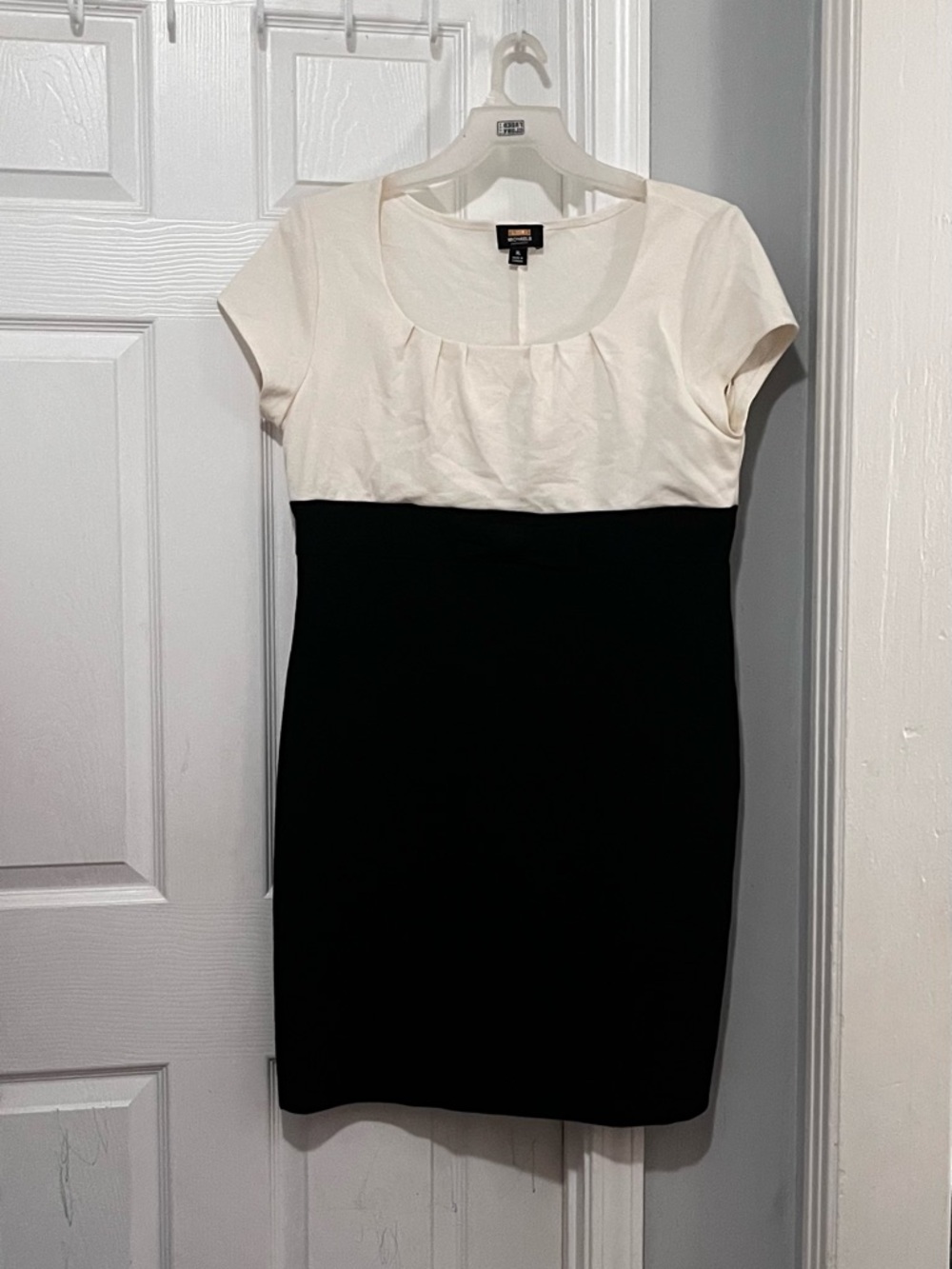 Michaels Cream and Black Mini Dress